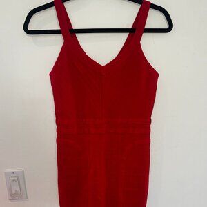 XOXO Women's Red Bandage Sleeveless Bodycon Dress Size M
